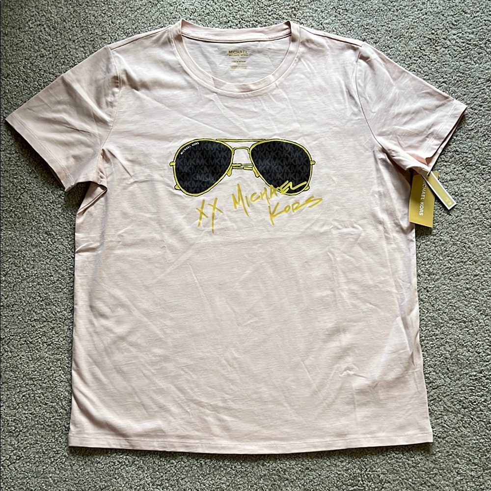 Michael Kors Pink Graphic T-Shirt